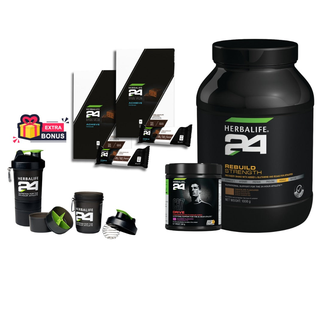 SPORT PROTEIN PACK - CR7 Drive + Rebuild Strength + H24 Protein Bars