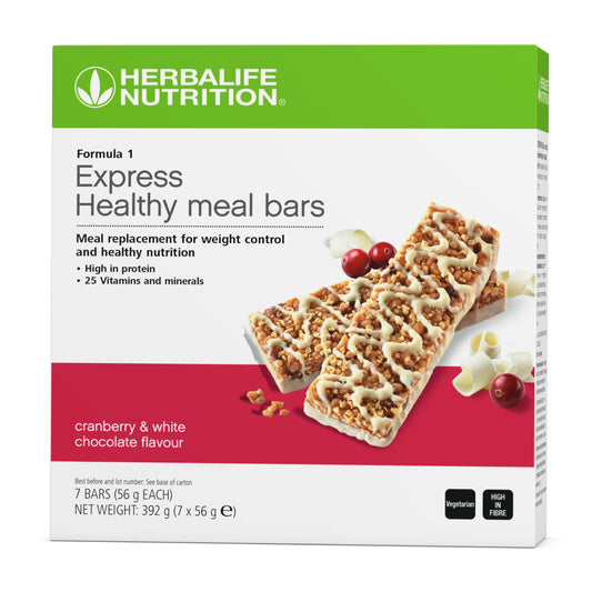 F1 Express Bars Cranberry White Chocolate 7 Bar 56 gr.