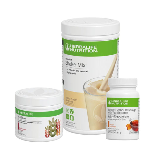 ESSENTIAL PROGRAM HERBALIFE - Shake + Tea + Aloe